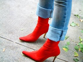 ny red shoes