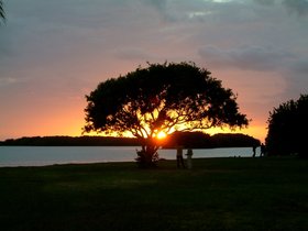 Everglades Flamingo Beach Sunset
